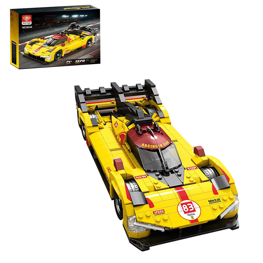 1/15 Scale Race - winning Car Klemmbausteine - LesDiy - Klemmbausteine