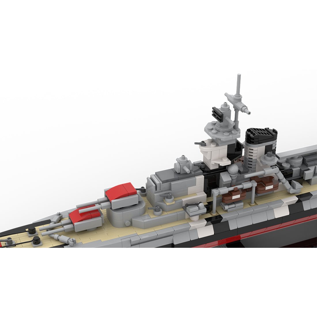 1/300 Admiral Hipper Class Heavy Cruiser Prinz Eugen Klemmbausteine - LesDiy - Klemmbausteine