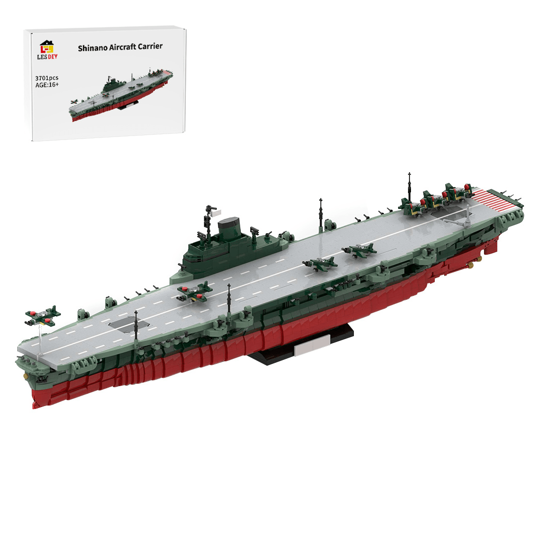 1/300 Scale Shinano Aircraft Carrier Military klemmbausteine - LesDiy - Klemmbausteine