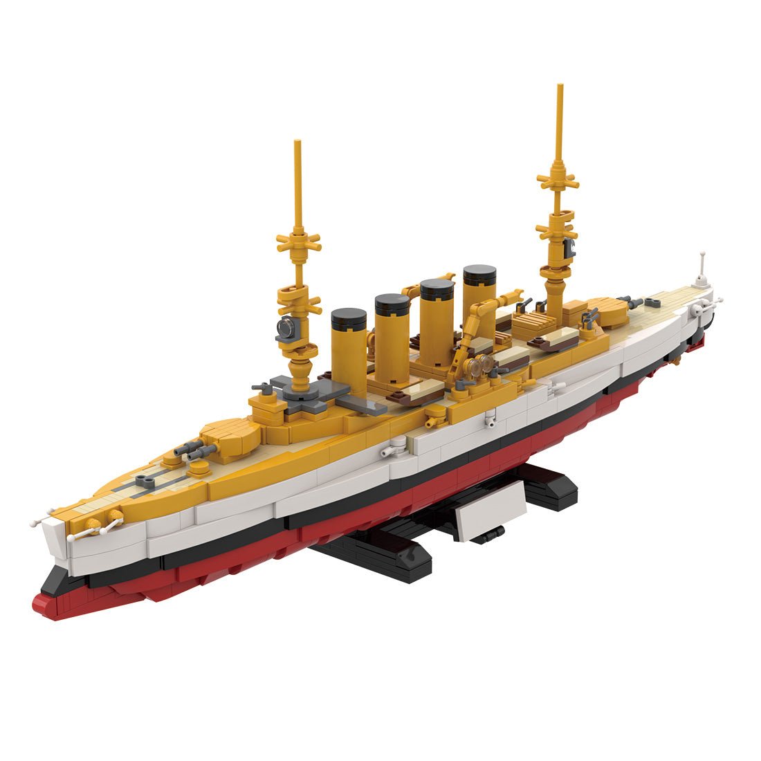 1/300 Scale SMS Scharnhorst Armored Cruiser Klemmbausteine-LesDiy-Klemmbausteine