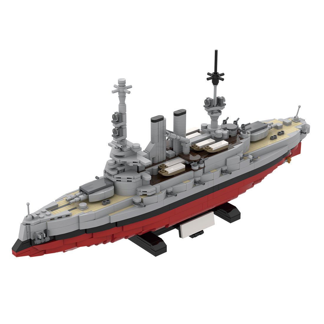1/300 Scale SMS Schleswig-Holstein Battleship Klemmbausteine-LesDiy-Klemmbausteine