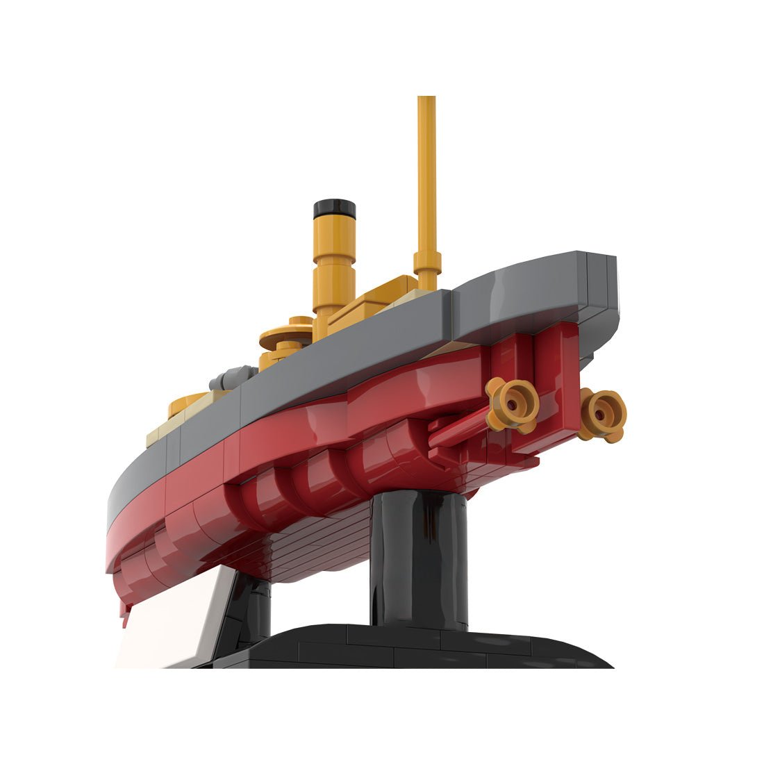 1/300 Scale SMS Wespe Armored Warship Klemmbausteine-LesDiy-Klemmbausteine