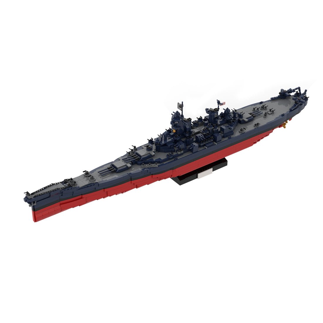 1/300 Scale WWII USS New Jersey BB - 62 Klemmbausteine - LesDiy - Klemmbausteine