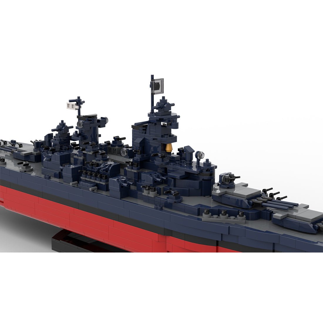 1/300 Scale WWII USS New Jersey BB - 62 Klemmbausteine - LesDiy - Klemmbausteine