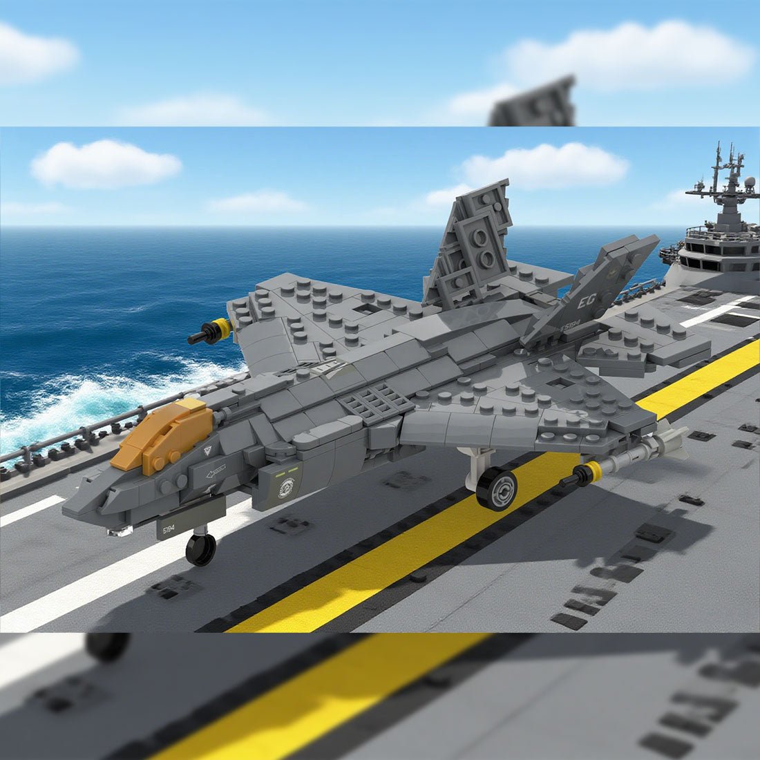 1/58 Scale American Multirole Military Combat Fighter Klemmbausteine - LesDiy - Klemmbausteine