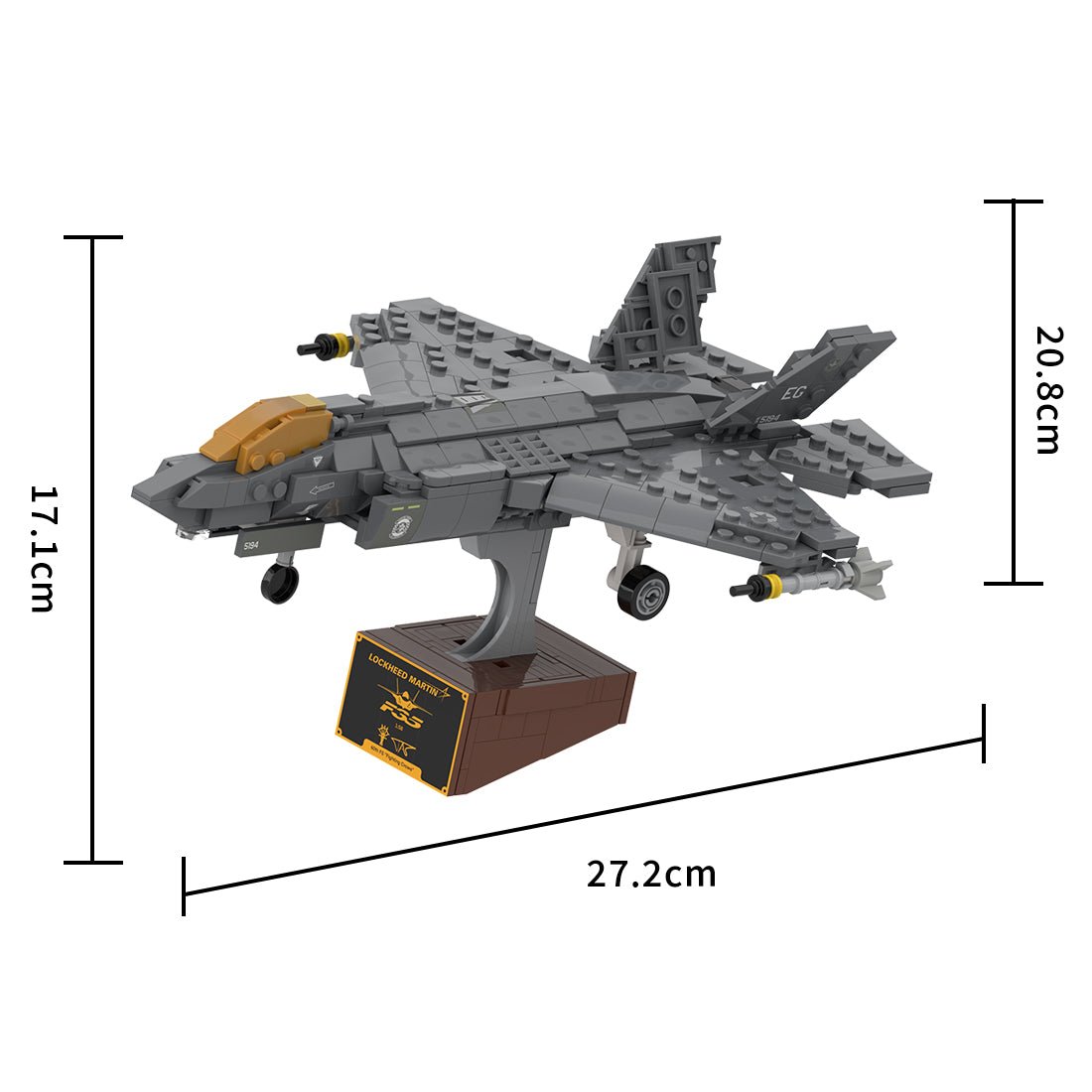 1/58 Scale American Multirole Military Combat Fighter Klemmbausteine - LesDiy - Klemmbausteine