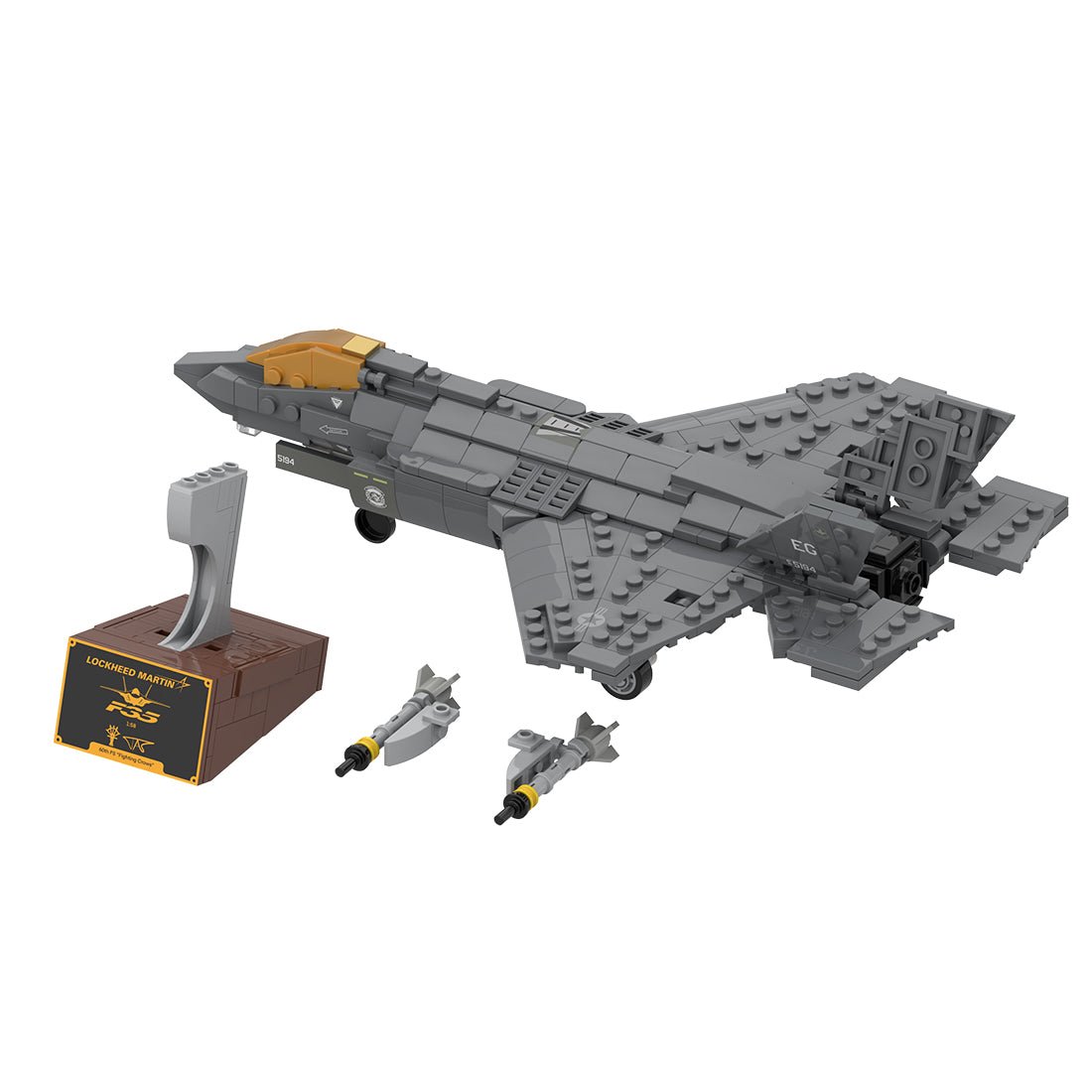 1/58 Scale American Multirole Military Combat Fighter Klemmbausteine - LesDiy - Klemmbausteine