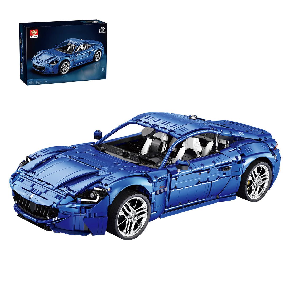 1/8 Scale Luxury Supercar Klemmbausteine - LesDiy - Klemmbausteine