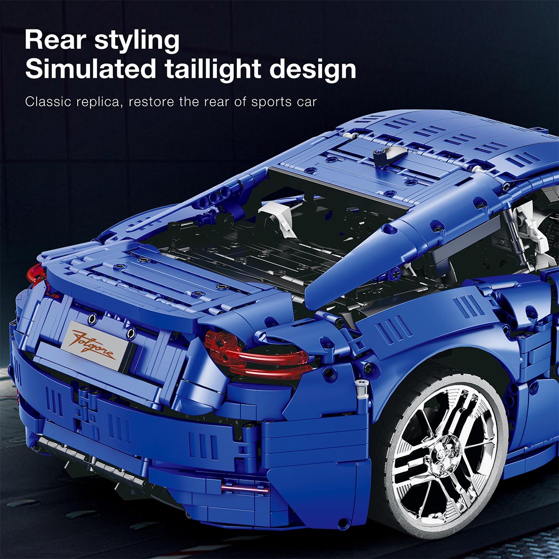 1/8 Scale Luxury Supercar Klemmbausteine - LesDiy - Klemmbausteine