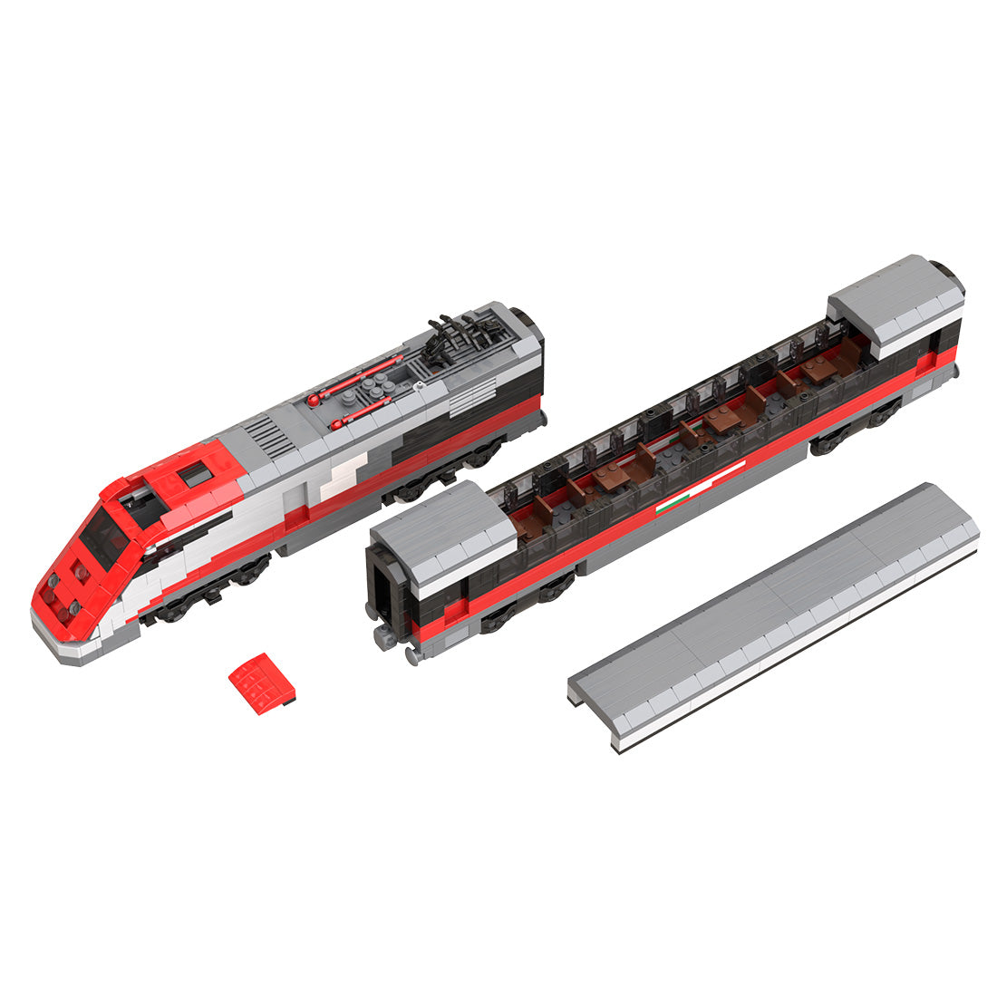ETR 500 Italian Train Klemmbausteine