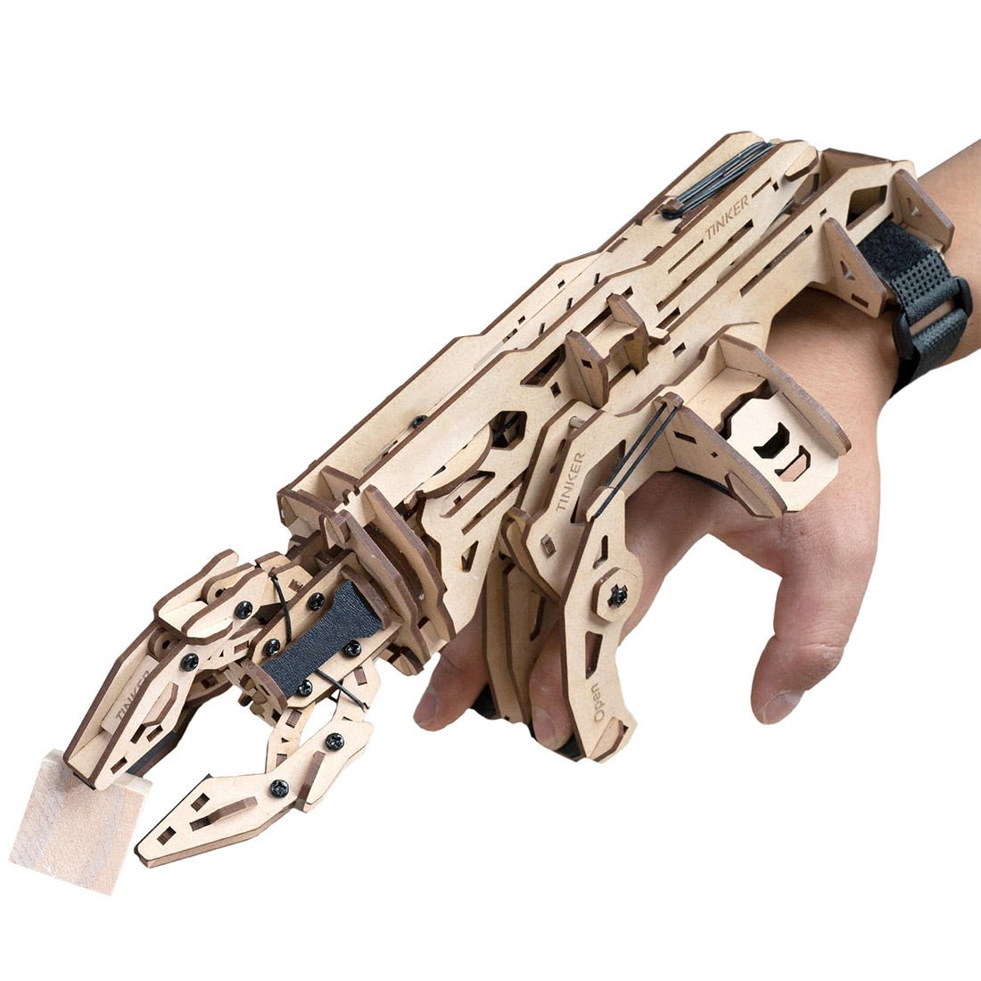 3D - Puzzle Mechanische Klaue aus Holz dynamischer Roboterarm - LesDiy - Klemmbausteine