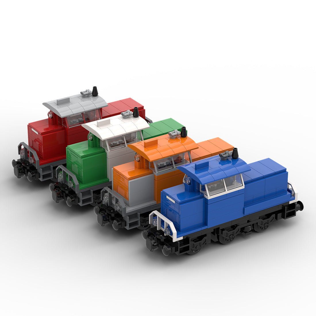 4 in 1 BR - 363 Electric Locomotive Klemmbausteine - LesDiy - Klemmbausteine