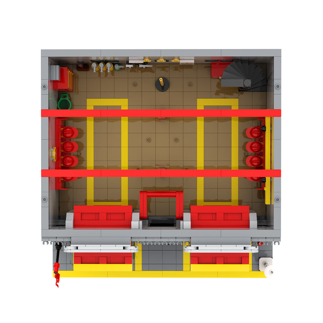 MOC - 165068 Modulare New Yorker Feuerwehr Klemmbausteine - LesDiy - Klemmbausteine
