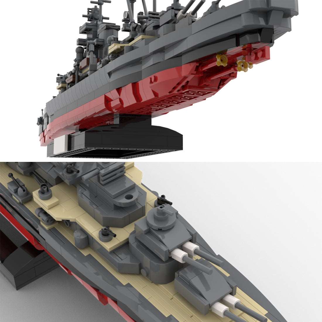 Admiral Hipper - Scale 1:300 - LesDiy - Klemmbausteine