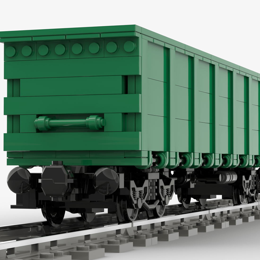 American Four - Axle Open Wagon Klemmbausteine - LesDiy - Klemmbausteine