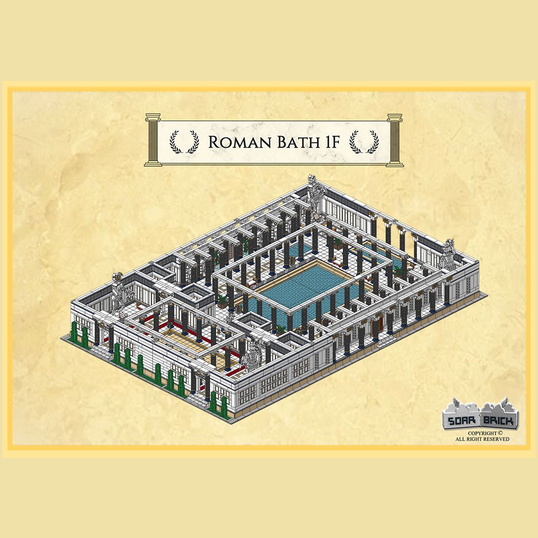 Ancient Roman Bath Klemmbausteine-LesDiy-Klemmbausteine