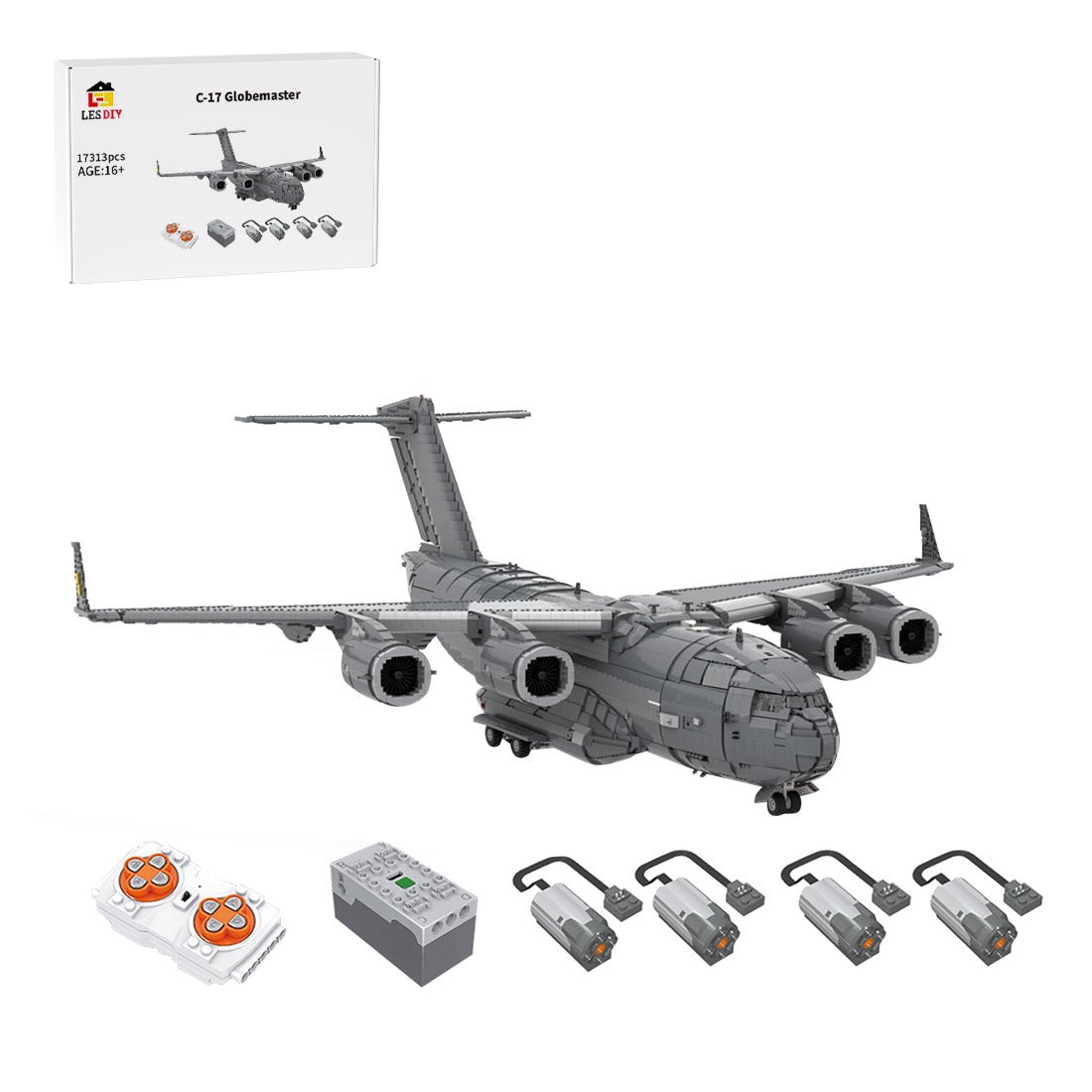 C - 17 Globemaster Transport Aircraft Military Klemmbausteine - LesDiyproduct_type##