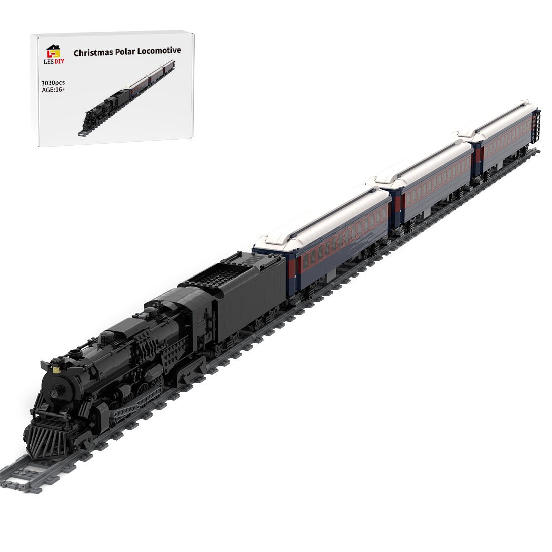 Christmas Polar Locomotive Klemmbausteine - LesDiyproduct_type##