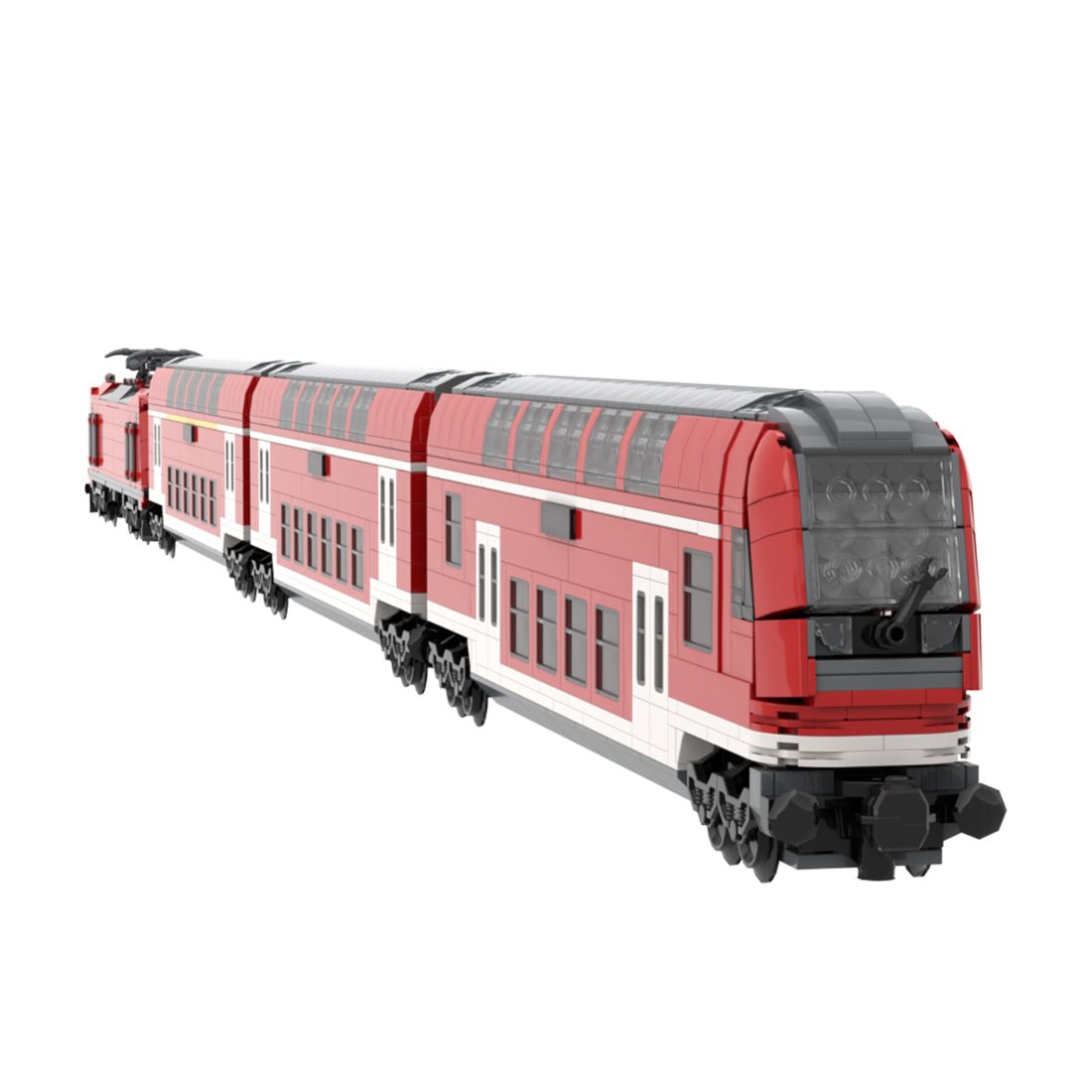DB Doppeldecker-Steuerwagen Klemmbausteine-LesDiy-Klemmbausteine