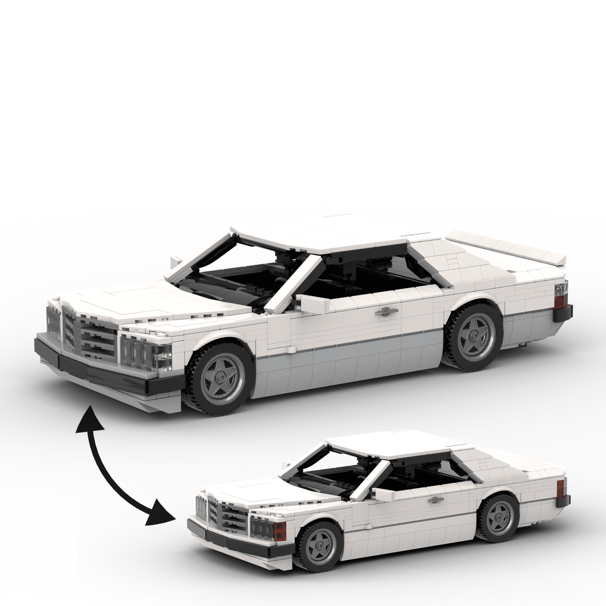 Deutsches Grand-Touring-Coupé der 1980er Jahre Klemmbausteine(GoBricks)-LesDiy-Klemmbausteine