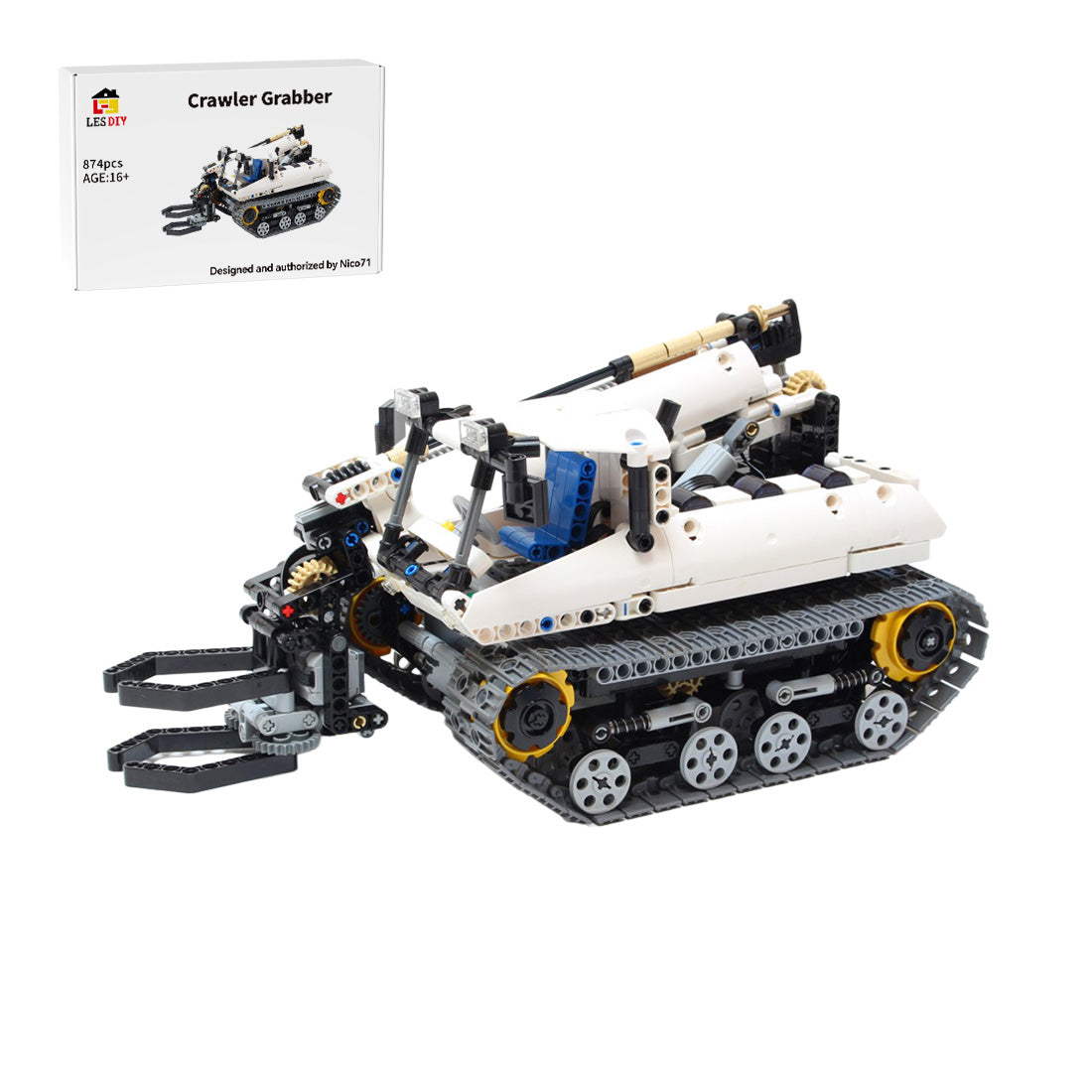 MOC-4704 Raupengreifer Klemmbausteine
