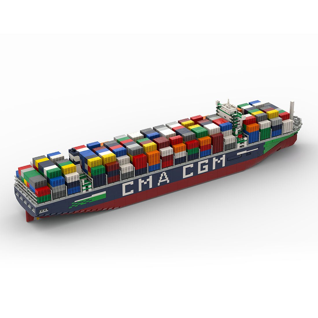 France's Largest Active JacquesSaadé - class Container Ship Klemmbausteine - LesDiy - Klemmbausteine