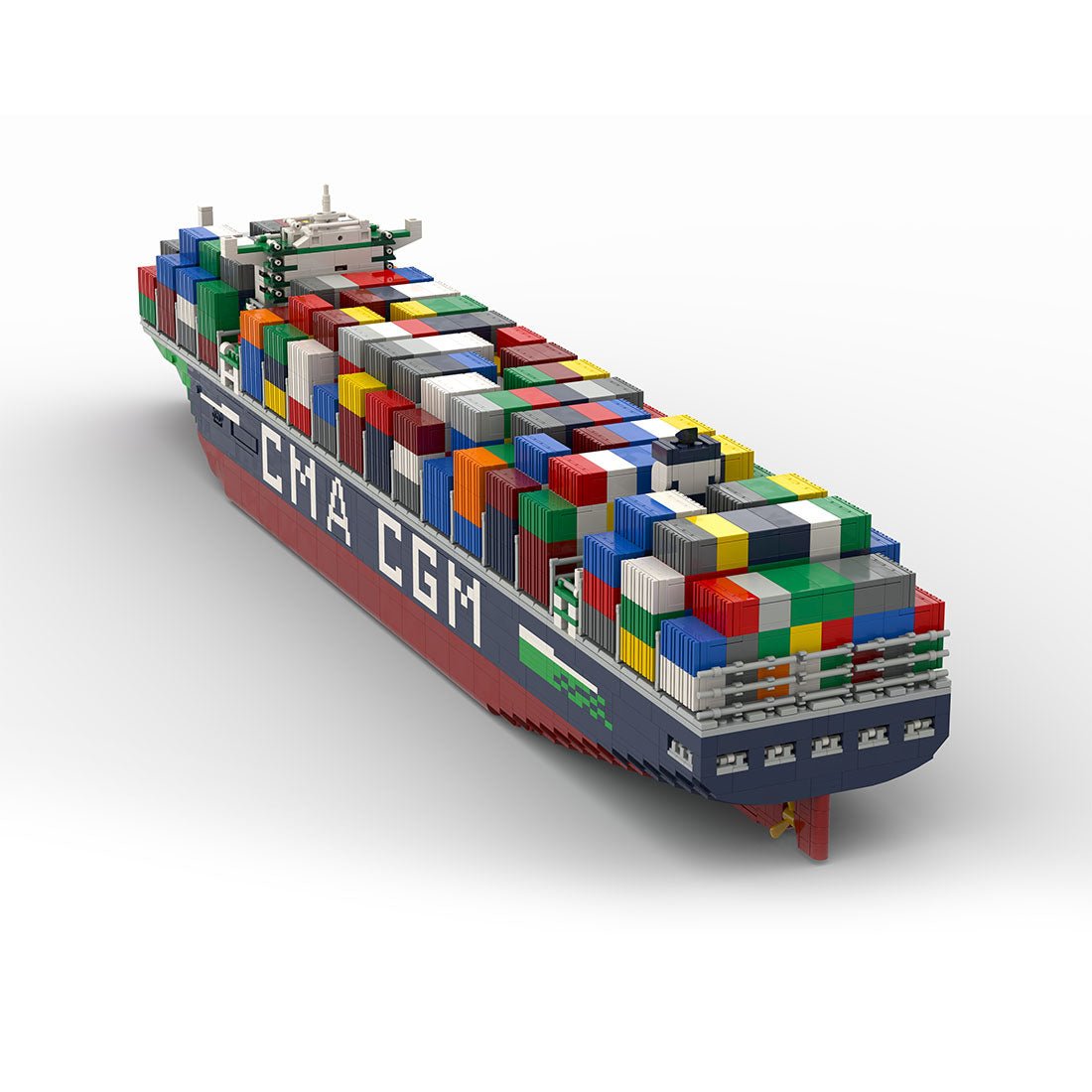 France's Largest Active JacquesSaadé - class Container Ship Klemmbausteine - LesDiy - Klemmbausteine