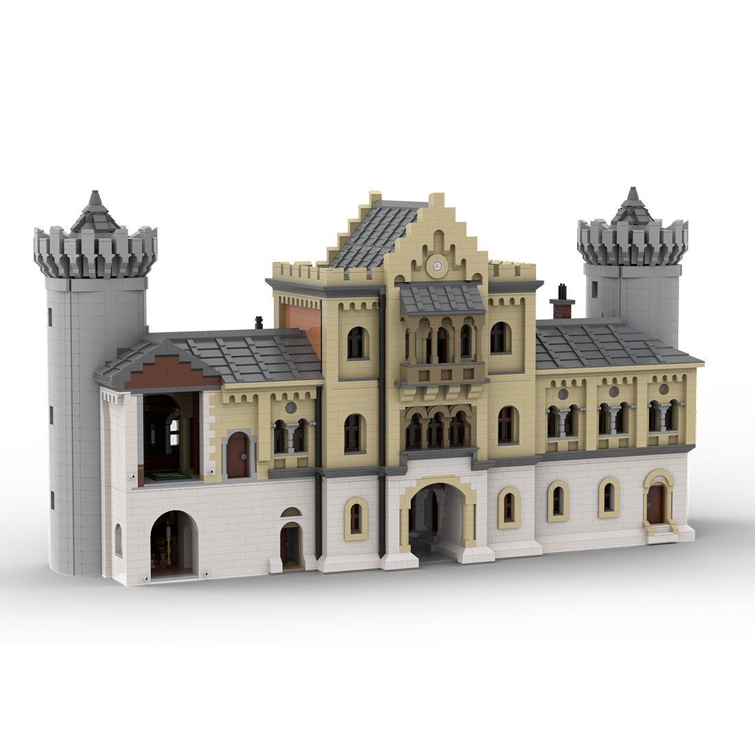 Gatehouse Right Module 3 of Neuschwanstein Castle Klemmbausteine - LesDiy - Klemmbausteine