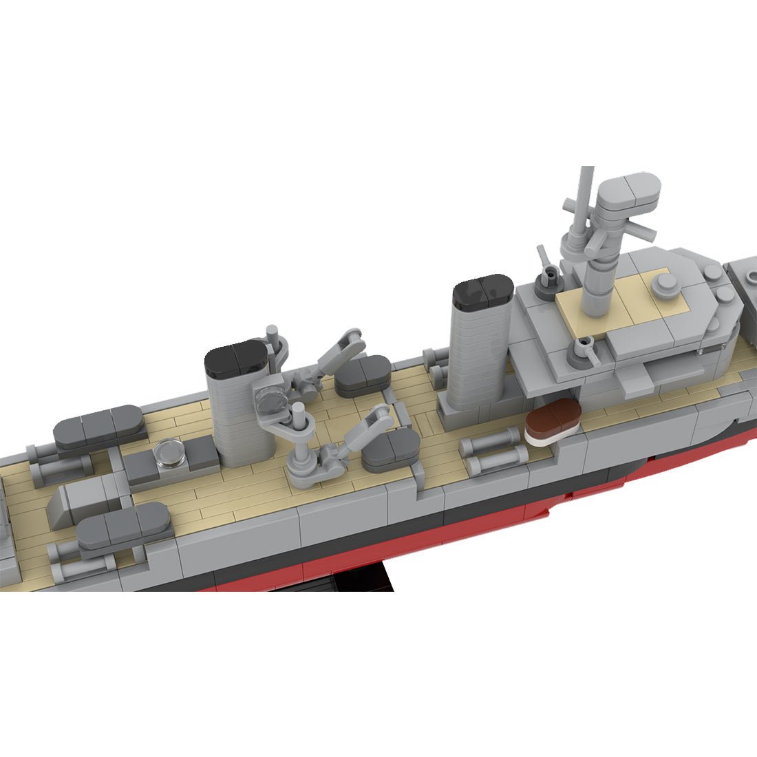 German 1930 Light Cruiser Köln - Scale 1:300 Klemmbausteine - LesDiy - Klemmbausteine