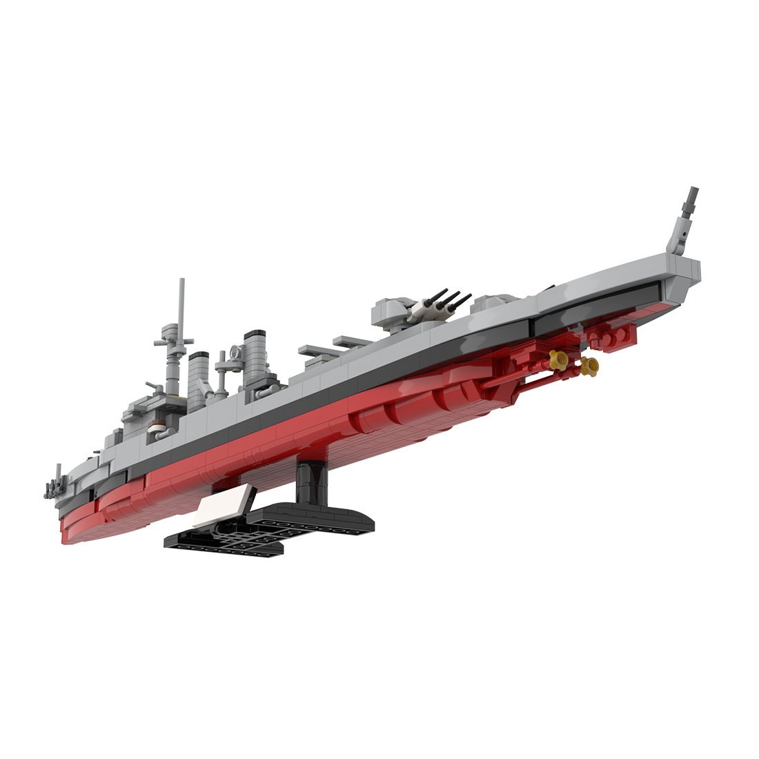 German 1930 Light Cruiser Köln - Scale 1:300 Klemmbausteine - LesDiy - Klemmbausteine