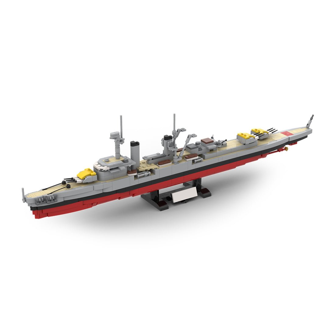 German Light Cruiser Königsberg - Scale 1:300 Klemmbausteine - LesDiyproduct_type##