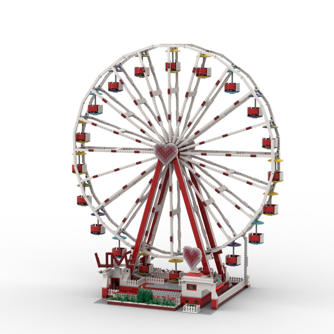 Ich liebe Riesenrad Klemmbausteine - LesDiy - Klemmbausteine