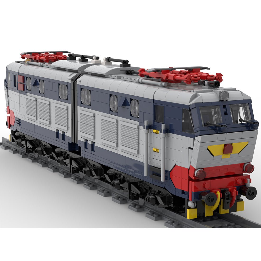 Italian E - 656 Electric Locomotive Klemmbausteine - LesDiy - Klemmbausteine