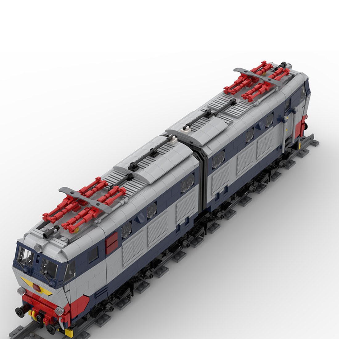 Italian E - 656 Electric Locomotive Klemmbausteine - LesDiy - Klemmbausteine