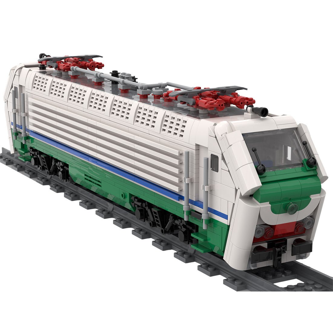 Italian E402B Locomotive Train Klemmbausteine - LesDiy - Klemmbausteine