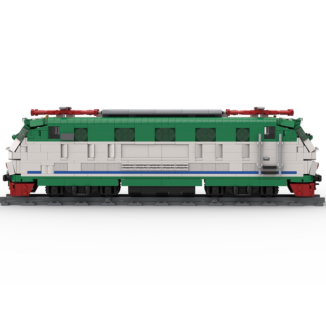 Italian E444R electric locomotive XMPR livery Klemmbausteine - LesDiy - Klemmbausteine