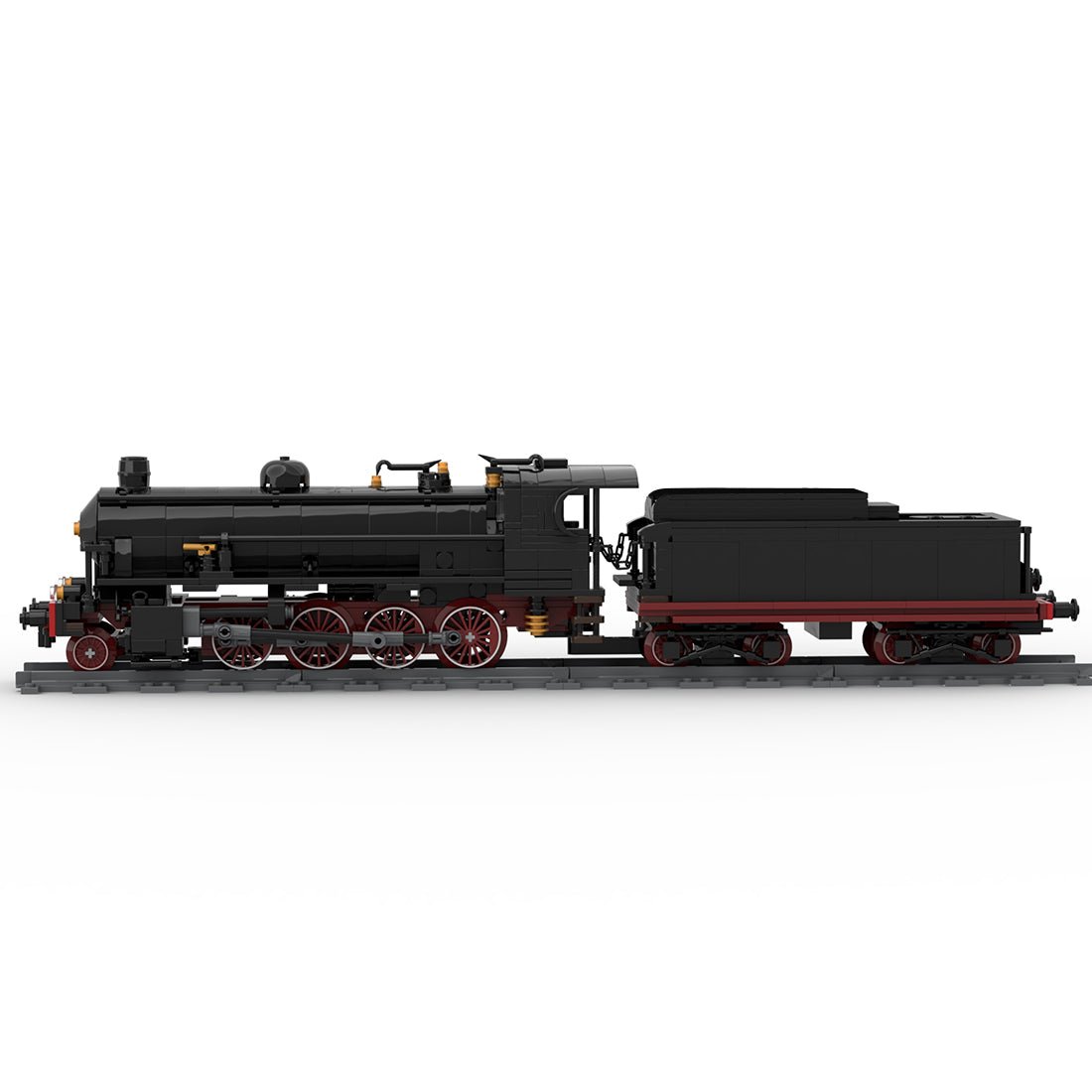 Italy FS 740 retro steam locomotive Klemmbausteine - LesDiy - Klemmbausteine
