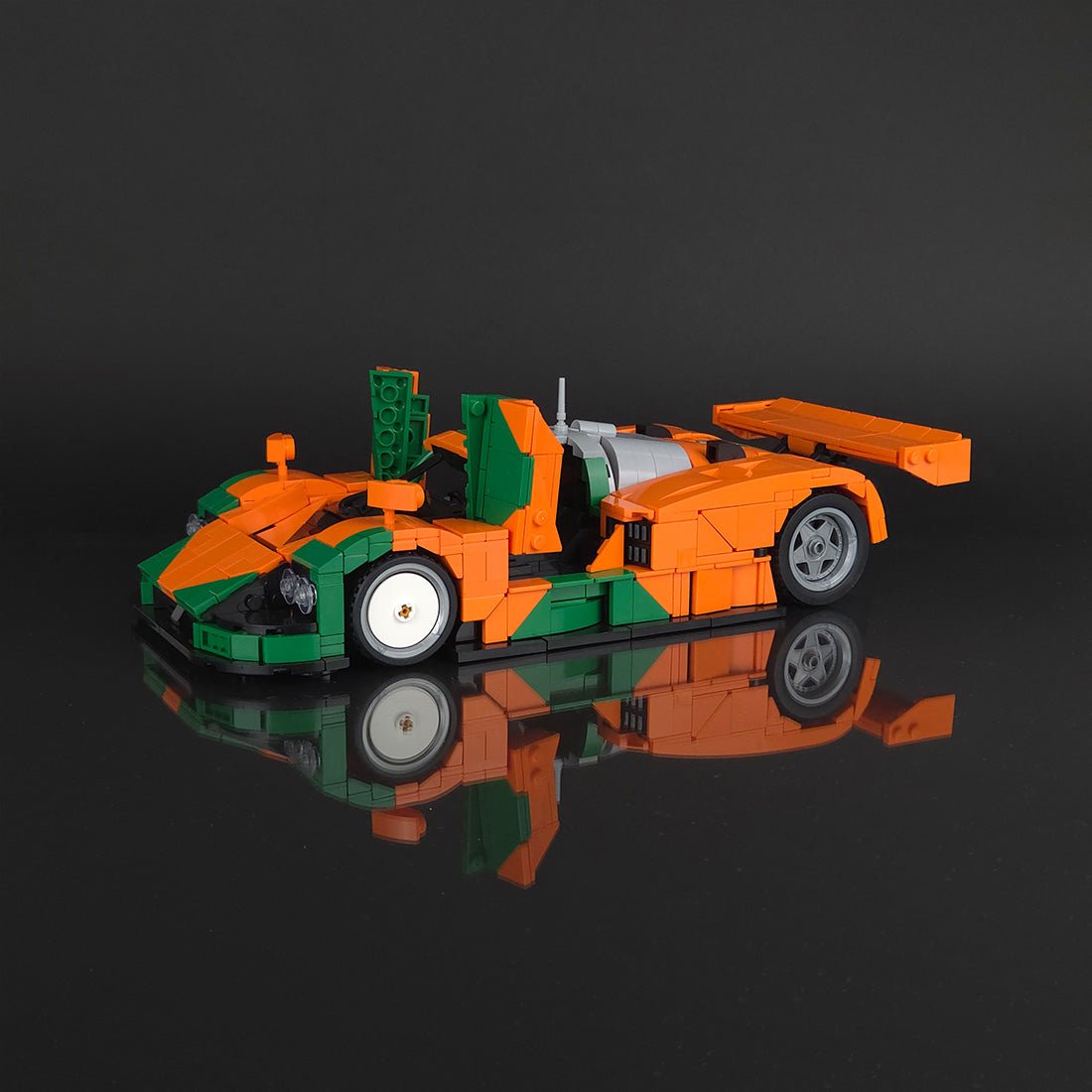 Japanische LeMans - Legende (orange/grün) - Klemmbausteine - LesDiy - Klemmbausteine