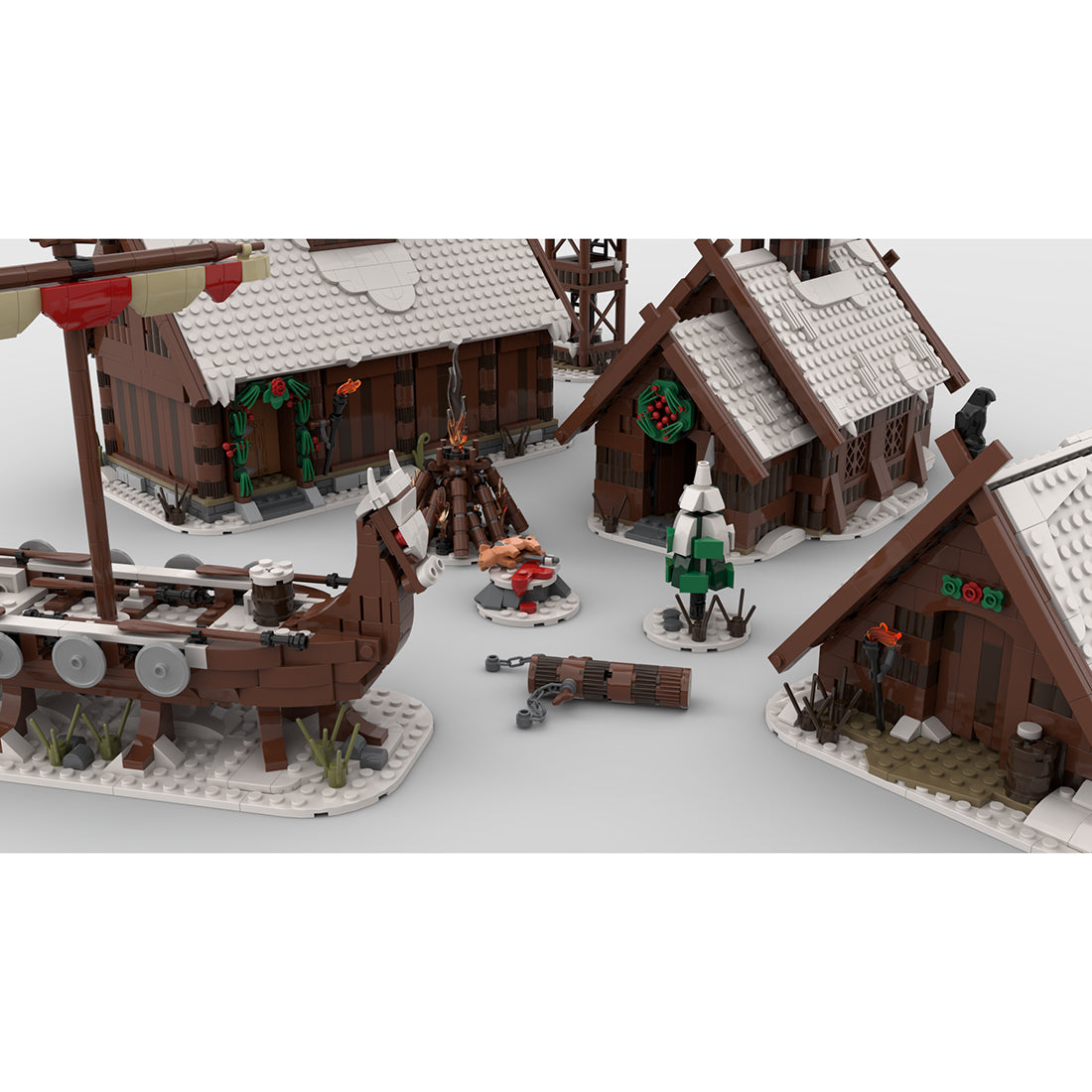 MOC - 104429, MOC - 103656, MOC - 96080, MOC - 98225, MOC - 95891 & MOC - 93063 Viking Village Klemmbausteine - LesDiy - Klemmbausteine