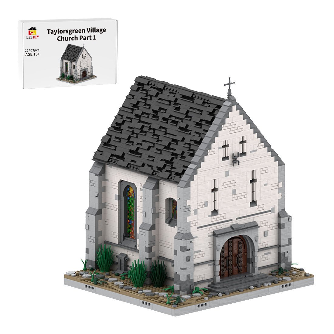 Medieval Taylorsgreen Village Church Part 1 Klemmbausteine - LesDiy - Klemmbausteine