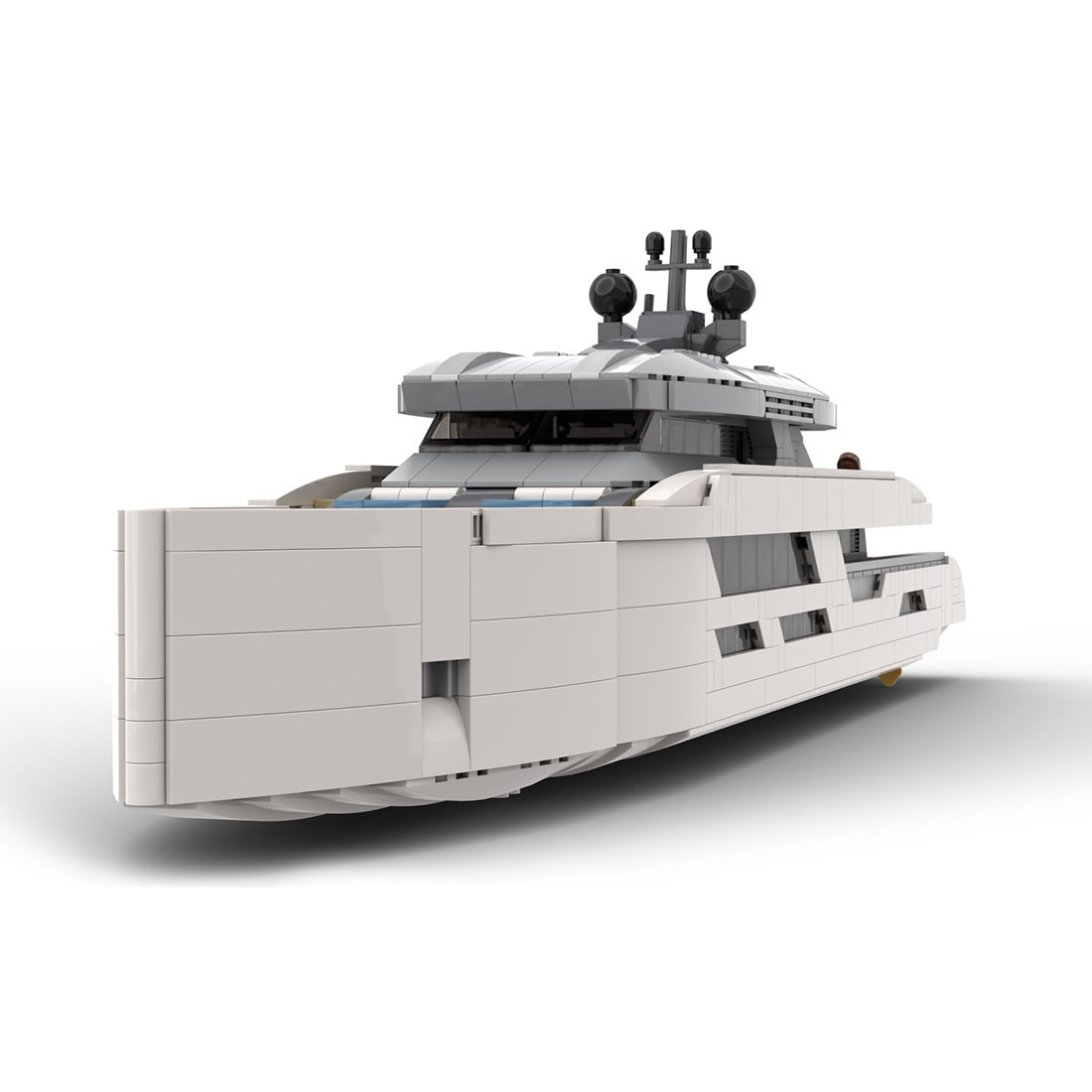 Midi - Scale Yacht - White Version Klemmbausteine - LesDiy - Klemmbausteine