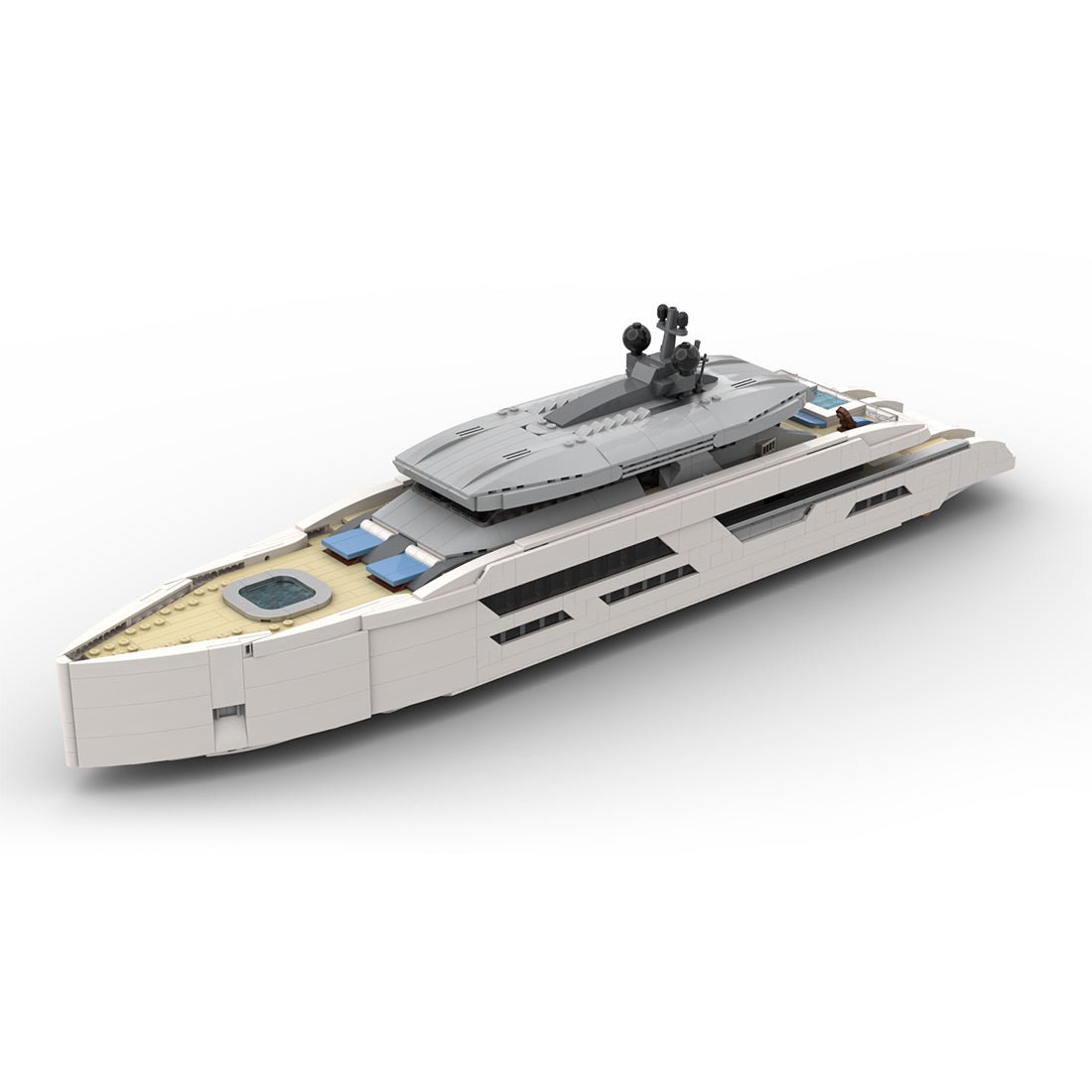 Midi - Scale Yacht - White Version Klemmbausteine - LesDiy - Klemmbausteine