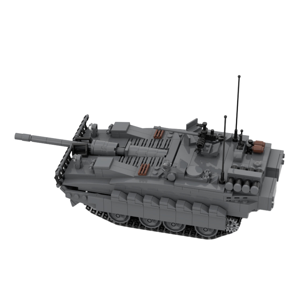 Militärpanzer STRV - 103B Klemmbausteine - LesDiy - Klemmbausteine