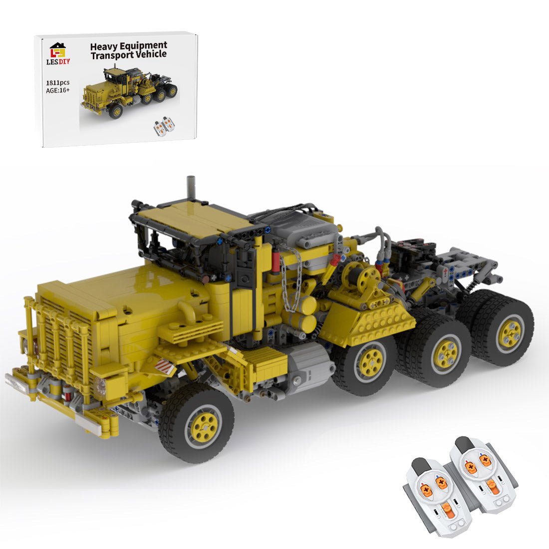 Mit Suspension Heavy Equipment Transport Vehicle - LesDiy - Klemmbausteine