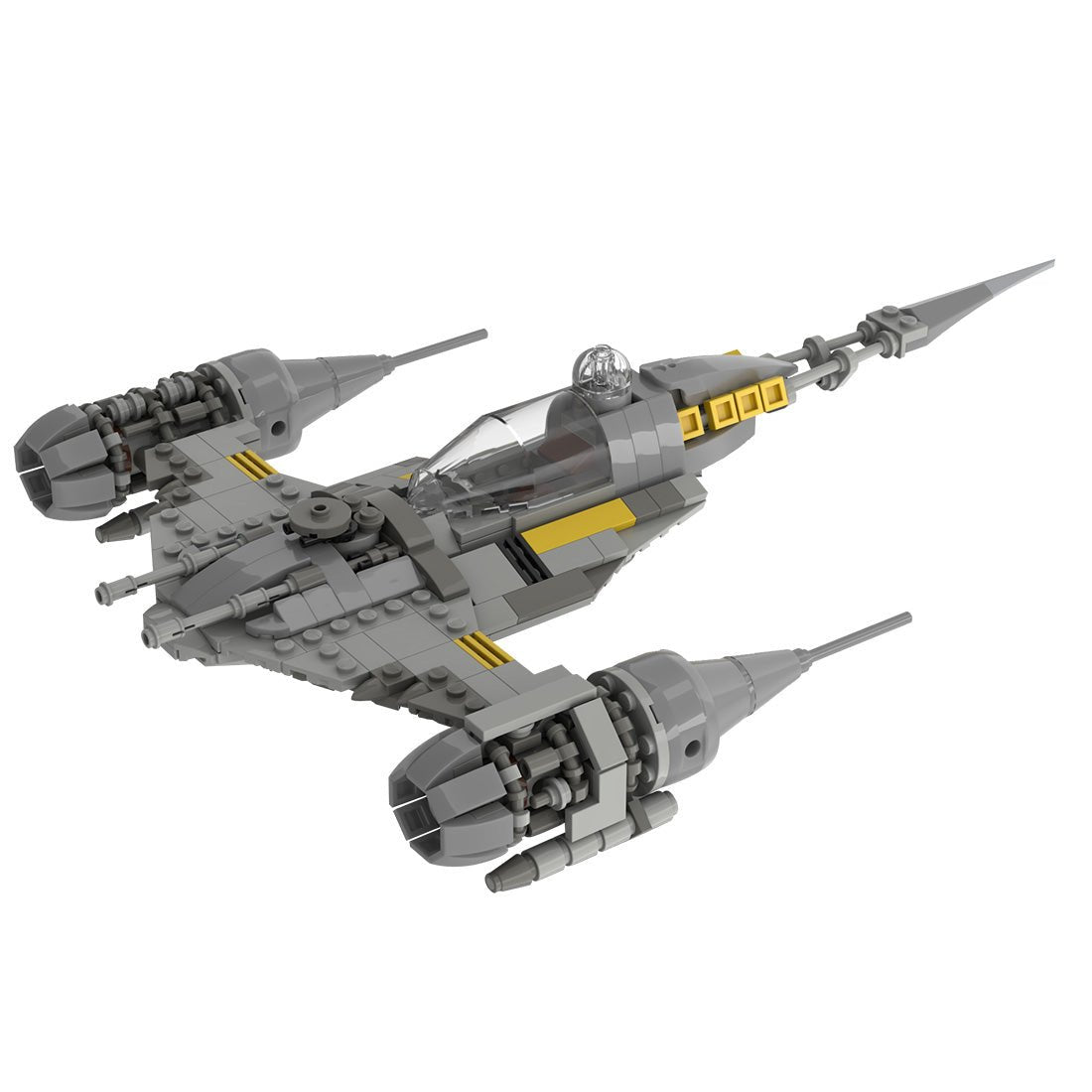 MOC - 100546 Mandalorian N1 Starfighter v.2 Klemmbausteine - LesDiy - Klemmbausteine