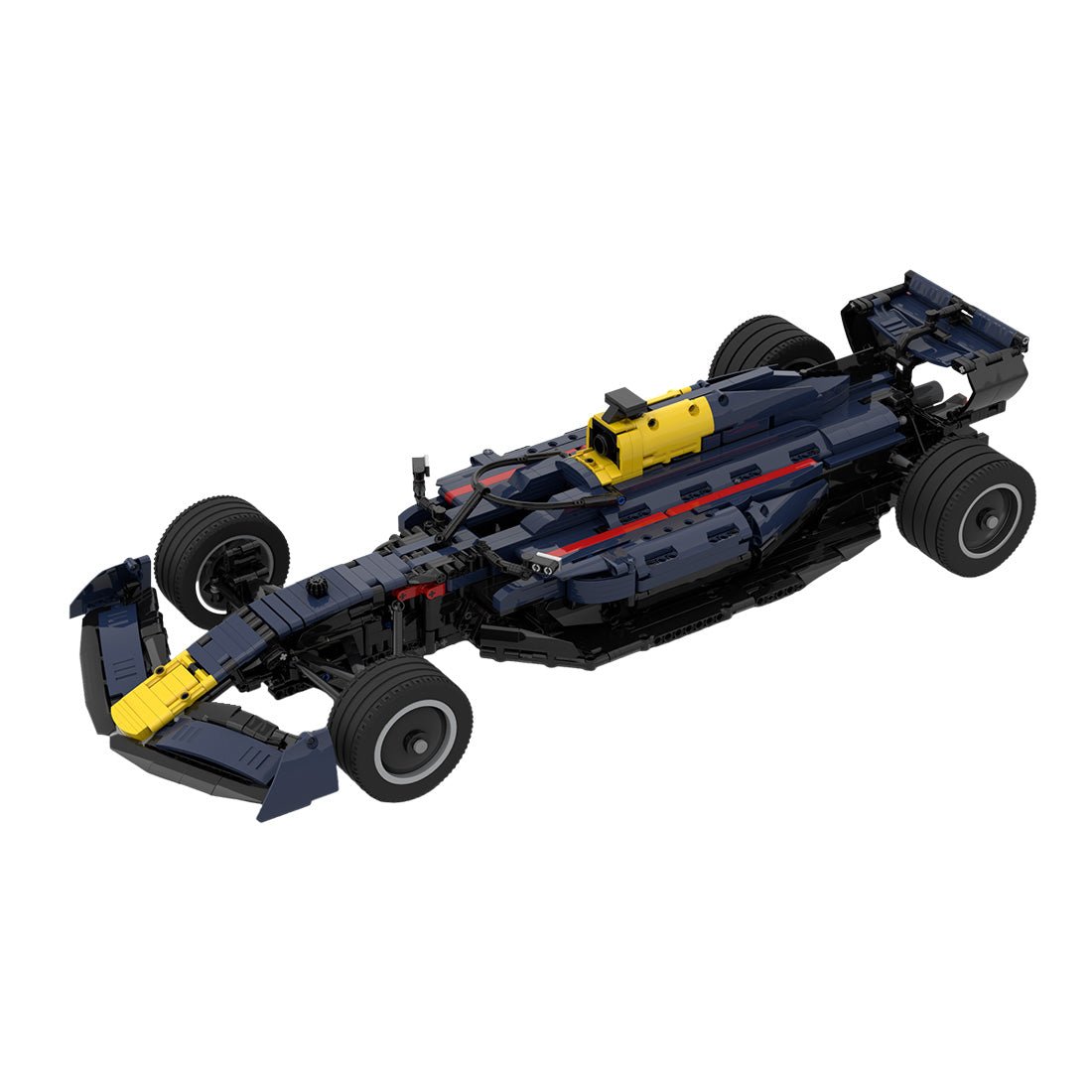 MOC - 104269 Red Bull F1 RB18 1:8 Scale Klemmbausteine - LesDiy - Klemmbausteine