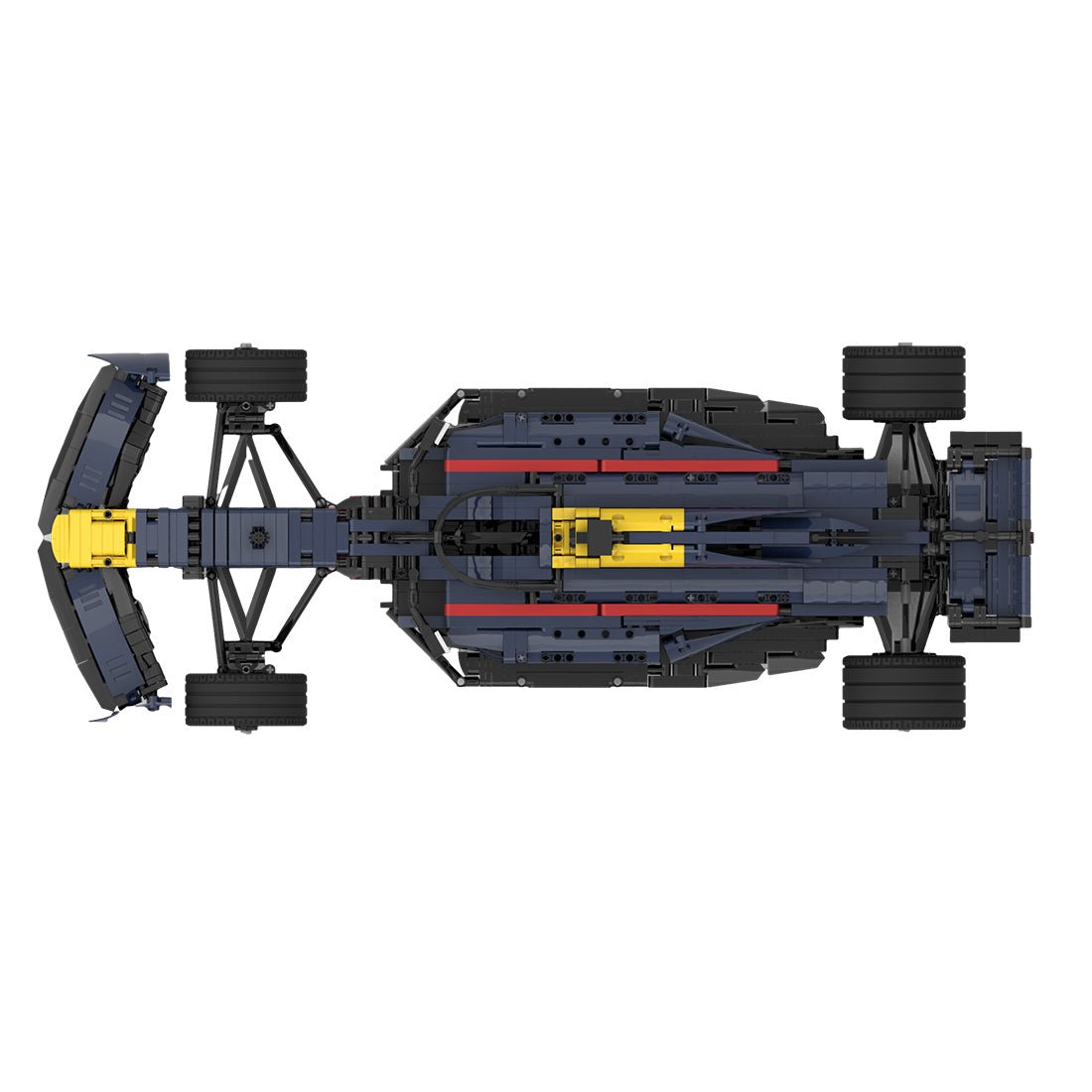 MOC - 104269 Red Bull F1 RB18 1:8 Scale Klemmbausteine - LesDiy - Klemmbausteine