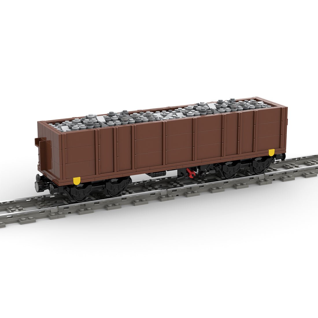 MOC - 105691 Open Goods Wagon 4 - axles (Eaos) Klemmbuateine - LesDiy - Klemmbausteine