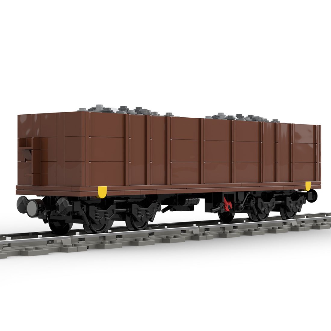MOC - 105691 Open Goods Wagon 4 - axles (Eaos) Klemmbuateine - LesDiy - Klemmbausteine