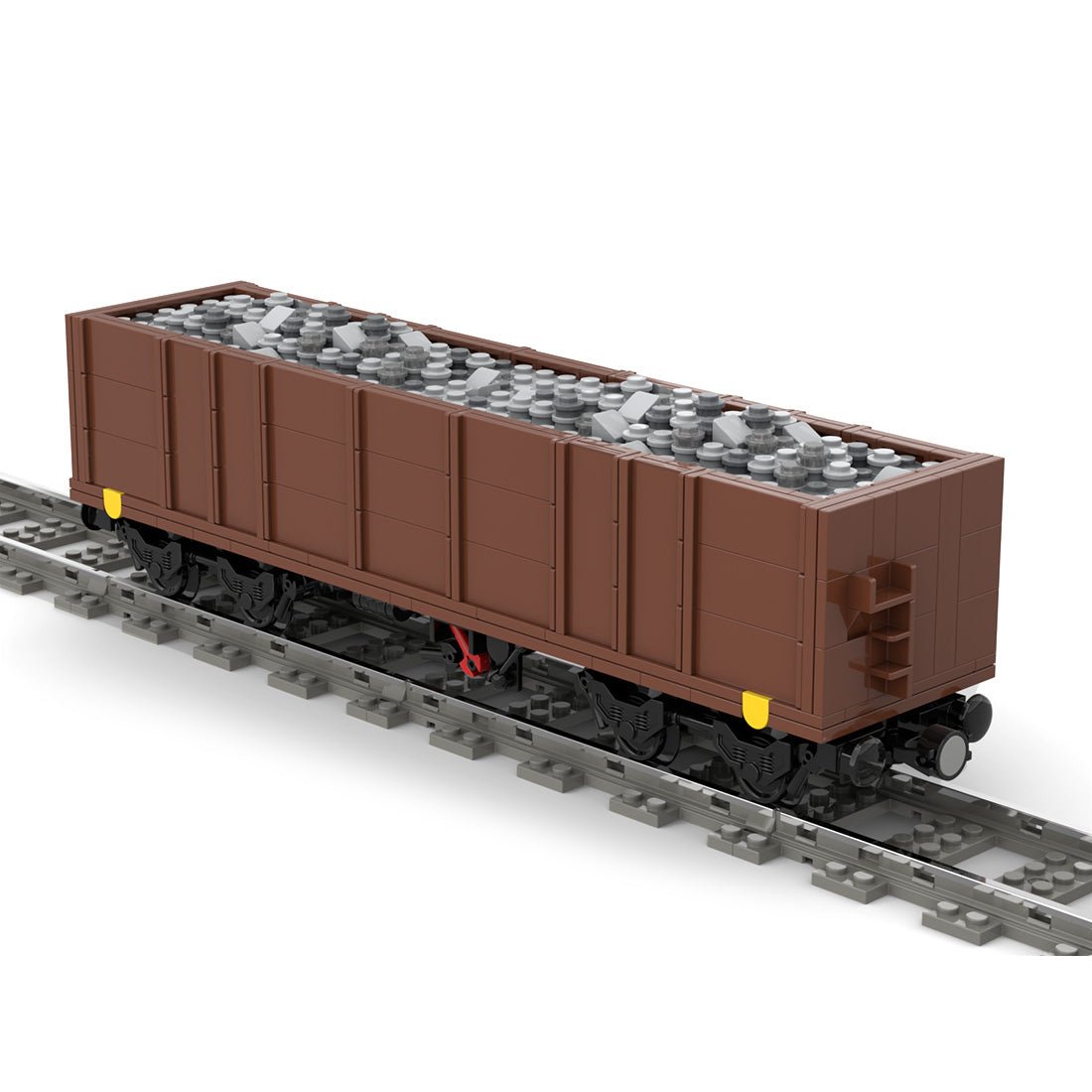 MOC - 105691 Open Goods Wagon 4 - axles (Eaos) Klemmbuateine - LesDiy - Klemmbausteine